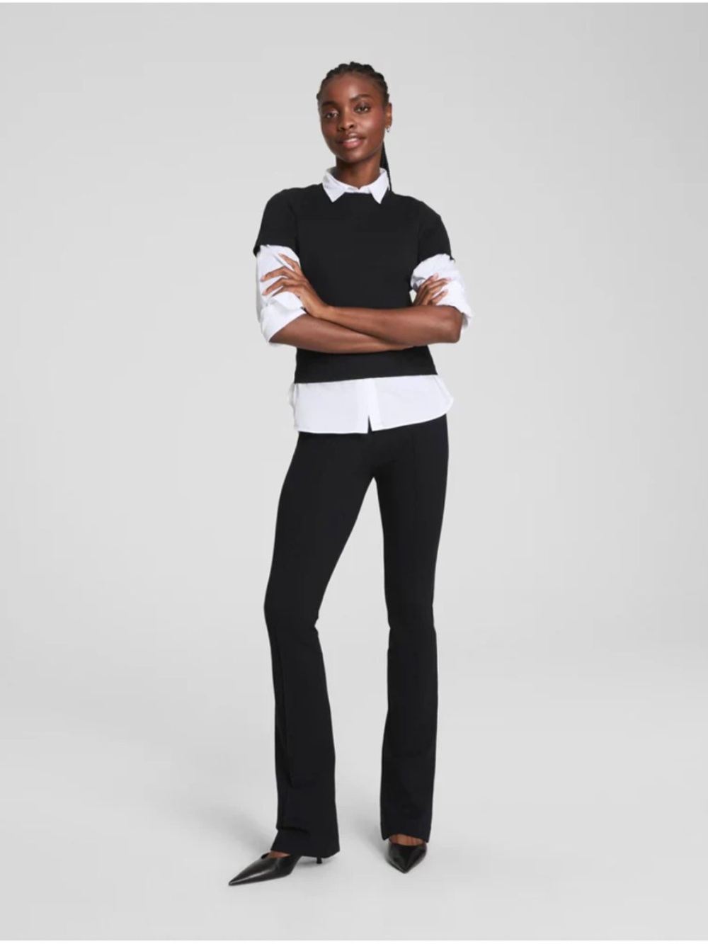 SPANX Ponte Micro Flare Pant – Classic Black (Size XL)